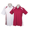Men's or Ladies' Polo Shirt w/ Contrasting Color Block Panels - 25 Day Custom Overseas Express